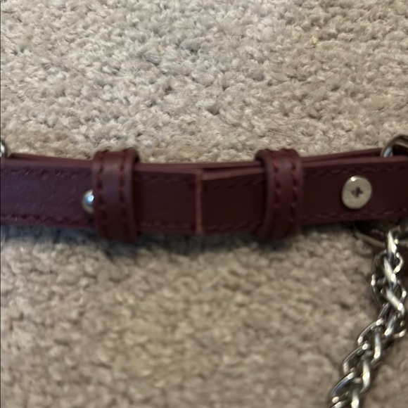 Milanblocks Coral and Burgundy Suede Bag - Picture 11 of 15